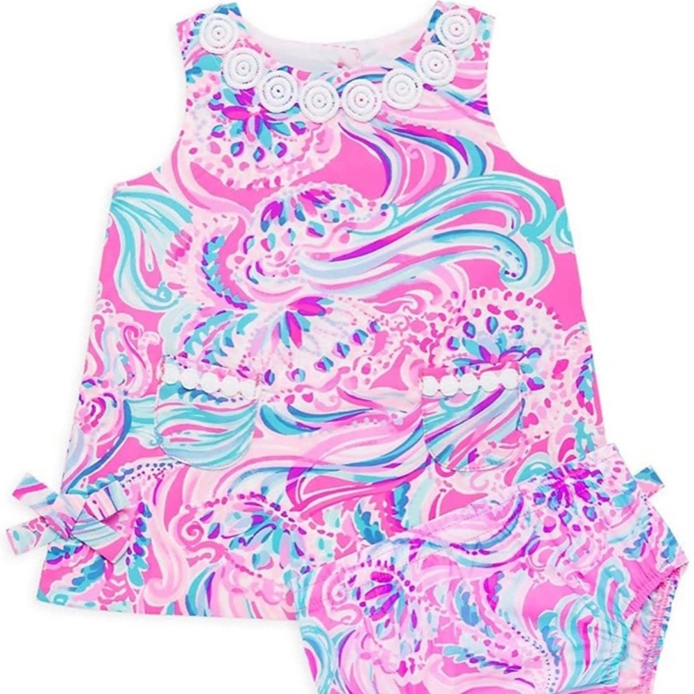 Lilly Pulitzer baby girl 18-24 months dress with bloomers